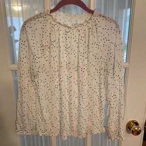 LOFT Polka Dot Top